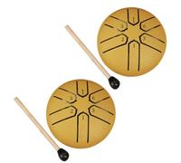 Swiixxer Mini Ethereal Drum, Outdoor Rain Drum, Garden Rain Drum, Rain Chakra Drum, Rainy Season Outdoor Rain Drum Yellow