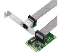 Swiixxer Mini PCIE Gigabit Network Card Single-Port RJ45 Ethernet Card 10/100/1000Mbps Network Adapter for Computer PC
