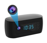 Swiixxer Mini Wifi Camera Clock Full HD 1080P Wireless Control IR Night Vision View Camcorder Home Surveillance Monitor Cam
