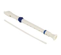 Swiixxer Music Instrument 6 Holes Soprano Flute Recorder White Blue