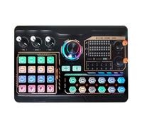 Swiixxer P300 Professional Podcast Live Sound Card for PC Smartphone Laptop Computer Vlog Recording Live Streaming Easy to Use