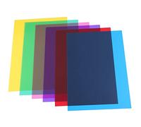 Swiixxer Pack of 6 Colour Films Gel, Transparent Coloured Film, Heat for Lamps, Coloured Filter (30 x 21 cm)