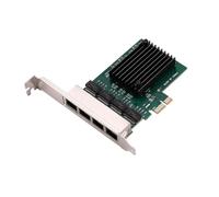 Swiixxer Pci-E X1 Gigabit Network Card Pci-Express 4 Port Ethernet Network Card Rtl8111F Ethernet Lan Card