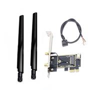 Swiixxer PCIE WiFi Card Adapter Wireless Network Card M2 NGFF Bluetooth Converter for Desktop Wi-Fi 8260 8265NGW AX200 9260 7265