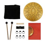 Swiixxer Rain Drum for Outside 6 Inches 11 Tones Steel Tongue Drum Rain Chime Outdoor Rain Chime Musical Instrument