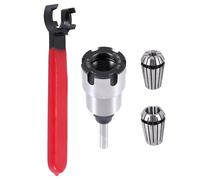 Swiixxer Shank Router Bit Colle Collet Extension Chuck Converter Adapter,Convert 1/2,1/4-Inch Shank Bit with ER20 Spring Collet