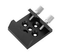 Swiixxer Telescope Finder Scope Base Mount Adapter Flat Base for Dovetail Slot 1/4 Thread Conversion Replacement Black