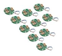 Swiixxer Touch Sensor Module Circuit Board DIY PCB Sensing Circuit Chip with LED Strip and Cables (RGB) 10Pcs