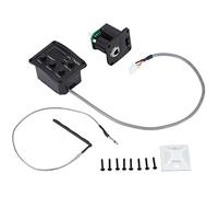 Swiixxer Ukelele Uke Piezo Pickup Preamp 3-Band EQ Equalizer Tuner System with LCD Display