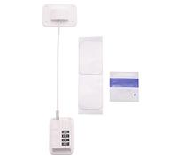 Swiixxer Upgraded Password Window Lock Child Safety Lock Baby Protection Children Fridge Lock Door Cabinet Limiter Locks-White