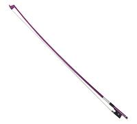 Swiixxer Violin Bow, 4/4 Full Size Fiddle Bows Carbon Fiber for Professional Player Beginner (Pink)