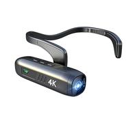 Swiixxer Wearable 4K 30FPS Mounted Camera WiFi Video Camera Camcorder Webcam Wide Angle Lens Battery APP Control Easy to Use Black