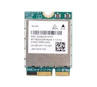 Swiixxer WiFi 6E MT7922 M.2 Wireless Card 5374Mbps Bluetooth 5.2 Network Adapter 802.11ax 2.4G/5G/6GHz WiFi Card for Win10 Win11