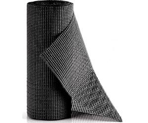 Swilix Shelf Liners, Multipurpose Anti Slip Non-Adhesive PVC Mat, 197” L x 12” W Waterproof & Durable Shelves Liner, Kitchen Drawer Liner for Kitchen Cabinets, Office & Bathrooms - (Black)