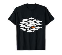 Swim Against The Current Ring Fish in The Sea T-Shirt