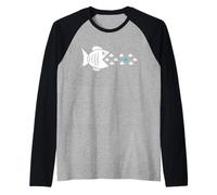 Swim Against the Main Stream Raglan Baseball Tee