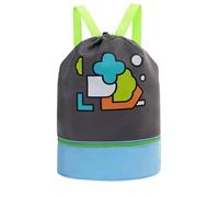Swim Bags - Kids Swimming Bag | Kids Swimming Bags | Kids Swimming Bag Kids Swimming Backpack Kids Waterproof Backpack Oxford Fabric Backpack Backpack for Children, Gray, Fare riferimento alla