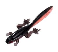 swim bait， 6 Pack Soft Plastic Frog Baits, 3.2 Inches Tadpole Swimbaits Frog Lures Bass Crappie Lures Creature Lizard Bait Shad Drop Shot Panfish Bluegill (Red Shad)