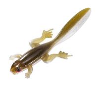 swim bait， 6 Pack Soft Plastic Frog Baits, 3.2 Inches Tadpole Swimbaits Frog Lures Bass Crappie Lures Creature Lizard Bait Shad Drop Shot Panfish Bluegill (Green Pumpkin)