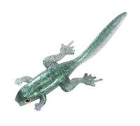 swim bait， 6 Pack Soft Plastic Frog Baits, 3.2 Inches Tadpole Swimbaits Frog Lures Bass Crappie Lures Creature Lizard Bait Shad Drop Shot Panfish Bluegill (Silver Flash)