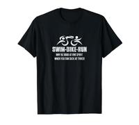 Swim Bike Run Triathlete Triathlon Why be Good at one Sport? Value Graphic T-Shirt, Men, Black, S