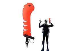 Swim Buoy Float - Inflatable Foldable Safety Device, Reflective Cartoon Animal Design | Lightweight Visibility Enhancing Support Equipment for Swimming Pool Snorkel Diving Boating Rescue Practice