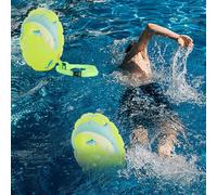 Swim Buoy Tow Float, Adjustable Swimming Belt Bubble Safety Float,for Swimmers, Triatheletes, Kayakers, Snorkelers, Throwable Flotation Device for Adults (A)