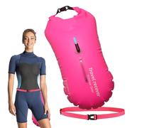 Swim Buoy Tow Float - Swim Buoy Open Water Swimming Float | Water Safety | Light and Visible for Safe Training | Swimming Buoy with Adjustable Waist Belt | Single Air Drybag for Swimmer A