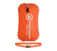 Swim Buoy - Tow Floats For Open Water Swimming | Highly Visible Inflatable Wild Swimming Float With Adjustable Waist Belt, Waterproof PVC Safety Bubble Air Drybag For Adults, Triathletes