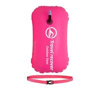 Swim Buoy - Tow Floats For Open Water Swimming | Highly Visible Inflatable Wild Swimming Float With Adjustable Waist Belt, Waterproof PVC Safety Bubble Air Drybag For Adults, Triathletes