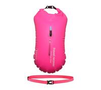 Swim Buoy - Waterproof Inflatable Dry Bag | Swim Safety Float | Pool Buoy with Adjustable Waist Belt | Single Air Drybag for Swimmer Athlete Open Water Swim Kayakers and Snorkelers