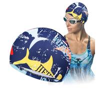Swim Cap - Adjustable Quick Dry Cloth Swimming Hat | Breathable Unisex Sun Protection Swim Cap for Women Men Teens for Pool Hotel Home Spa and Seaside Use with Non Slip Comfort Fit