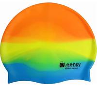 Swim Cap for Men Women, Breathable High Elasticity Swimming Cap Hair Protection Quick Dry Soft for Long Hair Short Hair, Kids Boys and Girls (Rainbow)