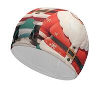 Swim Cap for Men Women Comfortable Adult Swimming Cap Father Christmas High Elasticity Swim Hats for Long Hair Bathing Pool Cap Non-Slip Swimming Hat Keep Hair Dry