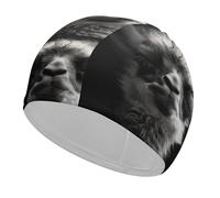 Swim Cap Hat Fabric A Little Camel Swimming Cap for Short Long Hair to Keep Hair Dry, Waterproof Bathing Caps for Women Men, Stretchable Comfortable Shower Caps Non-Slip Pool Hat