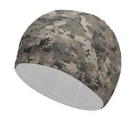 Swim Cap Hat Fabric Army Digital Camouflage Swimming Cap for Short Long Hair to Keep Hair Dry, Waterproof Bathing Caps for Women Men, Stretchable Comfortable Shower Caps Non-Slip Pool Hat