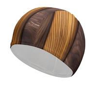 Swim Cap Hat Fabric Different Wood Grains Swimming Cap for Short Long Hair to Keep Hair Dry, Waterproof Bathing Caps for Women Men, Stretchable Comfortable Shower Caps Non-Slip Pool Hat