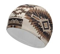 Swim Cap Hat Fabric Native American Swimming Cap for Short Long Hair to Keep Hair Dry, Waterproof Bathing Caps for Women Men, Stretchable Comfortable Shower Caps Non-Slip Pool Hat