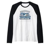 Swim Chlorine Perfume Ironic Swimmer Raglan Baseball Tee