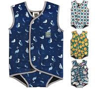 Swim Cosy Baby/Toddler Wetsuit Vest with UPF50 - Neoprene Wrap around design for Boys/Girls 0-3 years - Unicorns, Dinosaurs, Ducks (Seaside Birds, XL 2-3 Years (No under nappy flap))