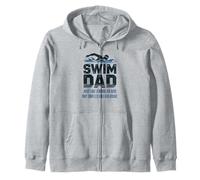 Swim Dad Like a Regular Dad But but smells like chlorine Zip Hoodie