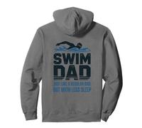 Swim Dad Like a Regular Dad but with less sleep Swimmer Pullover Hoodie