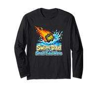 Swim Dad to A Small Tidal Wave Swimming Instructor Long Sleeve T-Shirt