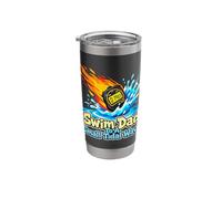 Swim Dad to A Small Tidal Wave Swimming Instructor Stainless Steel Insulated Tumbler
