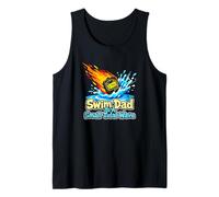 Swim Dad to A Small Tidal Wave Swimming Instructor Tank Top