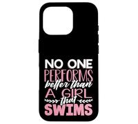 Swim Fitness No One Performs Better Girl that Swims Case for iPhone 16 Pro