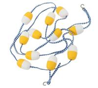 Swim Float Lane Line, 1-50 M PVC Buoy Demarcation Line Rope Barrier with Hooks for Swim Clubs Shallow & Deep Water Use(49.2Ft/15m)