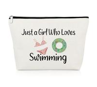Swim Gifts for Swimmers Makeup Bag Swim Lover Gifts Swimming Gifts for Swimmers Appreciation Gifts for Swim Teacher Gifts Thank You Gift for Swim Coach Christmas Birthday Gifts Travel Cosmetic Pouch