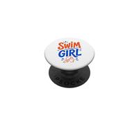 Swim Girl Daughter Swimming PopSockets Adhesive PopGrip
