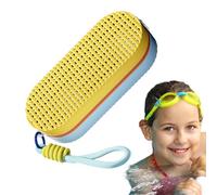 Swim Goggle Case - Protective Swimming Goggle Case | Swimming Accessories For Kids & Adults | Breathable Silicone Storage Box With Lanyard And Ventilation Holes For Swimmers, Pool, And Beach Use